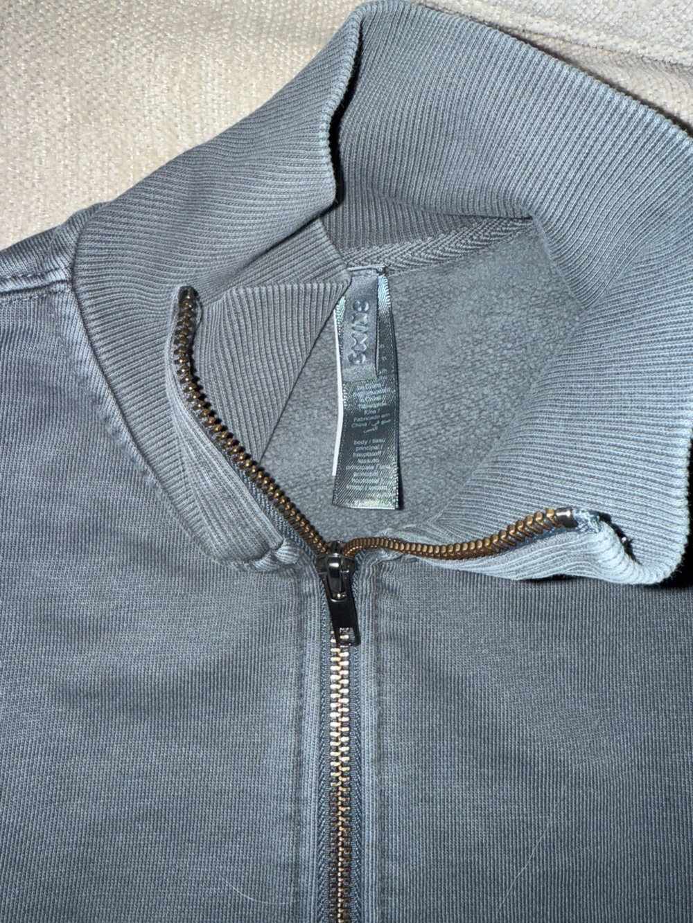 Womens skims boyfriend quarterzip in zircon